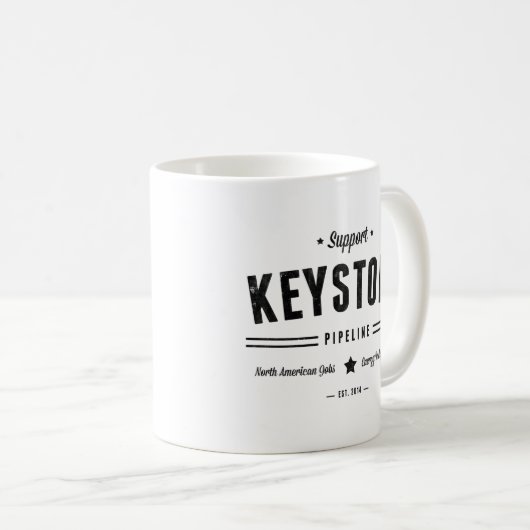 Mug Prise En Charge Du Pipeline Keystone (Devant droit)