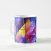 Mug Prisme Néon Abstrait (Devant gauche)