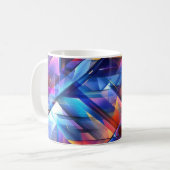 Mug Prisme Néon Abstrait (Devant gauche)