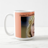 Mug Prison adoptive de Hillary Clinton d'email de (Gauche)