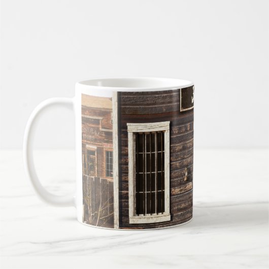 Mug prison rustique de ville occidentale. 3d. Partie d (Gauche)