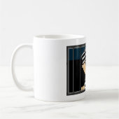 Mug Prisonnier de bande dessinée en cellule de prison (Gauche)