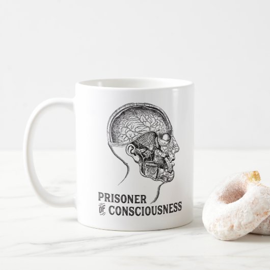 Mug Prisonnier de neurologue d'esprit humain de (Avec donut)