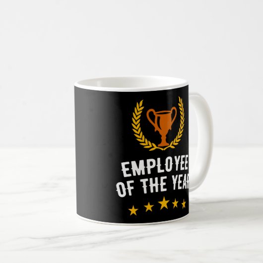 Mug Prix de l'employé de l'année (Devant droit)