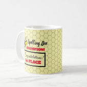 Mug Prix de l'épellation des abeilles École de la prem (Devant gauche)