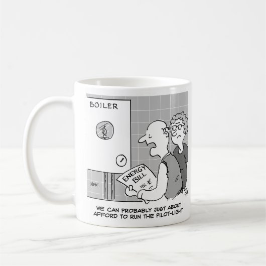 Mug Prix de l'essence Choc de l'énergie Bill et de la  (Gauche)