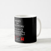 Mug Prix de travail de l'équipe d'entreprise (Devant droit)