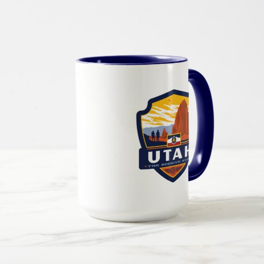 Mug Prix d'État | Utah (Devant droit)