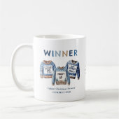 Mug Prix du concours de pull de Noël laid et drôle (Gauche)
