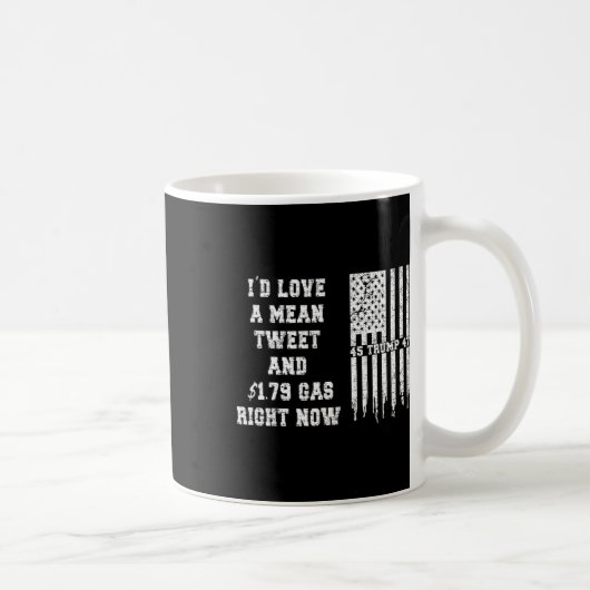 Mug Prix du gaz de Fête des pères Pro Trump Moyenne de (Droite)