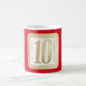 Mug Prix FAUX GOLD 10 ans de service aux employés (Centre)