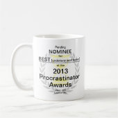 Mug Prix Procrastinator (Gauche)