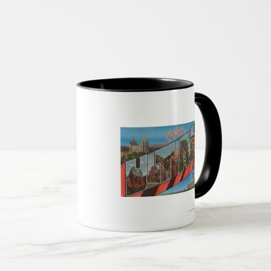 Mug Prix, UtahGrandes lettres ScènesPrix, UT (Devant droit)