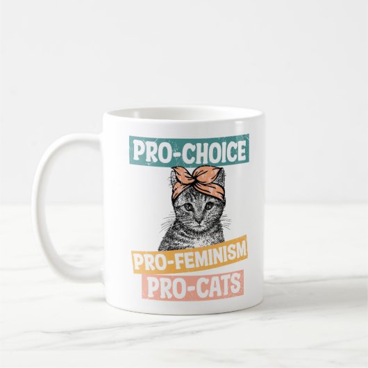 Mug Pro-Choice, Pro-Féminisme, Pro-Cat | AMOUREUX DES (Gauche)