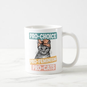 Mug Pro-Choice, Pro-Féminisme, Pro-Cat AMOUREUX DES