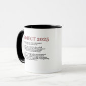 Mug Pro Democracy Anti Project 2025 Trump républicain (Devant gauche)