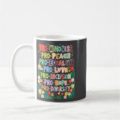 Mug Pro Kindness Peace Equality Love Inclusion Diversi (Gauche)