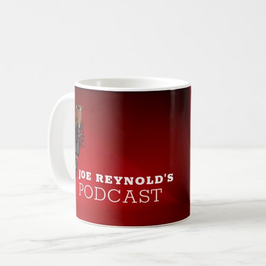 Mug Pro Microphone, Podcaster, Podcast Advertising (Devant gauche)