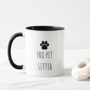 Mug 'Pro Pet Sitter' Pour Promeneurs de Chiens Soigneu