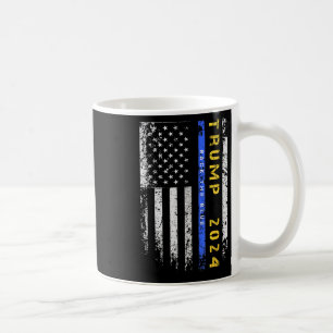 Mug Pro Trump 47 2024 Retour La Ligne Bleue Bleue Bleu