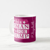 Mug pro Trump cette femme est pour Trump Personalized (Devant gauche)