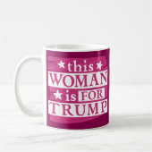 Mug pro Trump cette femme est pour Trump Personalized (Gauche)