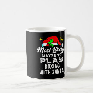 Mug Probablement De Jouer À La Boxe Avec Père Noël Drô