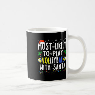 Mug Probablement Jouer Au Volley-ball Avec Père Noël C