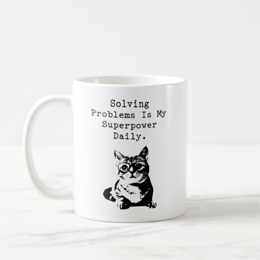 Mug Problem Solver Superpower Math Enthusiast (Gauche)