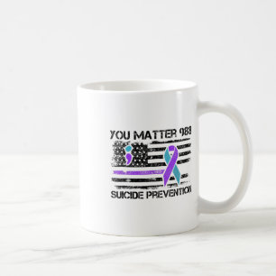 Mug Problème 988 Prévention du suicide Drapeau américa