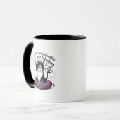 Mug Problème d'attitude drôle sarcasme chat (Devant gauche)