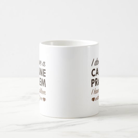 Mug Problème de caféine (Centre)