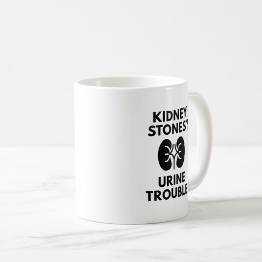 Mug Problème de l'urine (Devant droit)