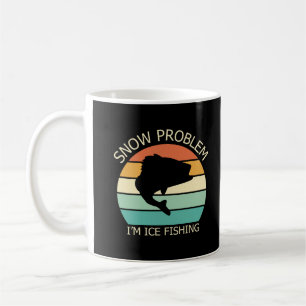 Mug Problème de neige Je suis la pêche sur glace