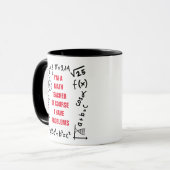 Mug Problème de professeur de mathématiques drôle (Devant gauche)