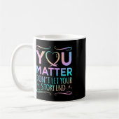 Mug Problème Joyeux Graphique de soutien à la sensibil (Gauche)