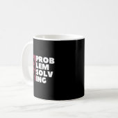 Mug Problème Résoudre Climber Cadeau Rock Escalade Bou (Devant gauche)