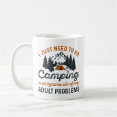 Mug Problèmes Adultes De Camping (Gauche)