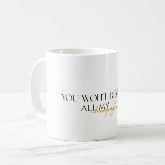 Mug problèmes de champagne (Devant gauche)
