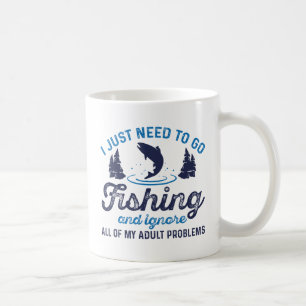 Mug Problèmes de pêche pour adultes