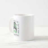 Mug Problèmes de santé Messy Bun Sensibilisation à la (Devant gauche)