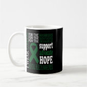 Mug Problèmes de santé Ruban vert Sensibilisation en s (Gauche)