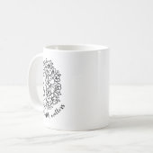 Mug Problèmes de sensibilisation à la santé Fleurs Cer (Devant gauche)