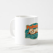 Mug Procrastinateur Professionnel Drôle Rétro (Devant gauche)