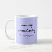 Mug Procrastination actuelle de la boue pourpre (Gauche)