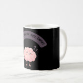 Mug Procrastination Level: Expert – Funny Brain  (Devant droit)