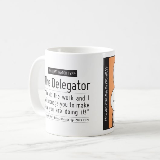 Mug Procrastinator's Cup : Le délégué (Devant gauche)