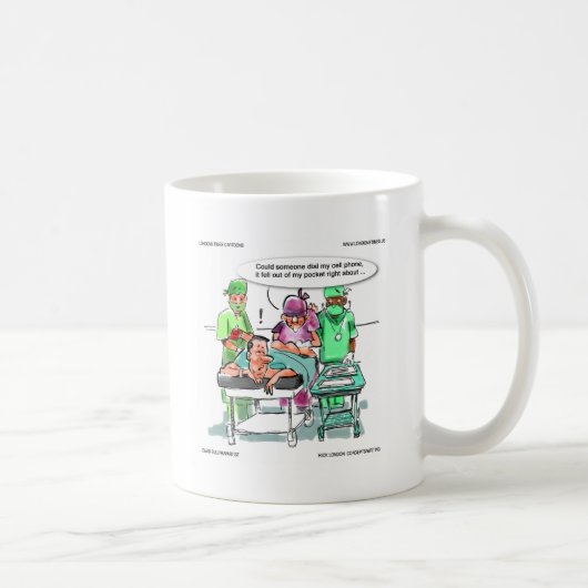Mug Proctologue Perd Téléphone Drôle (Droite)