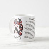 Mug Proctor, histoire, signification et la crête (Devant gauche)