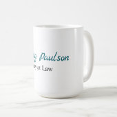 Mug Procureur à la loi Spécial Minimaliste Unique (Devant droit)